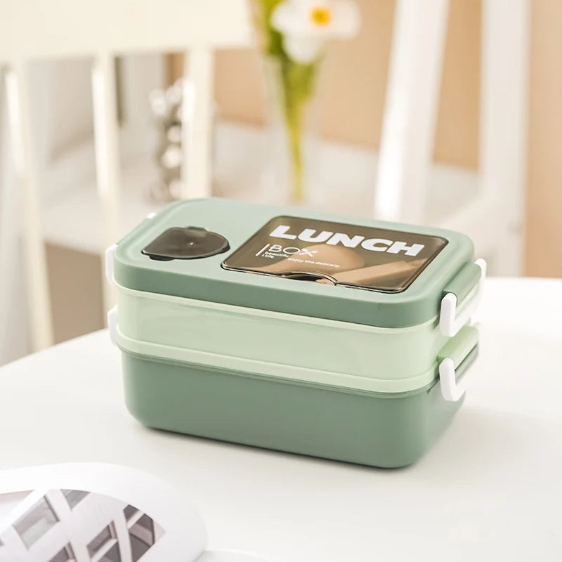 Boîte à lunch femme double compartiment pratique 6