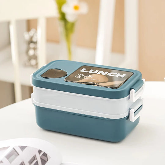 Boîte à lunch femme double compartiment pratique 7