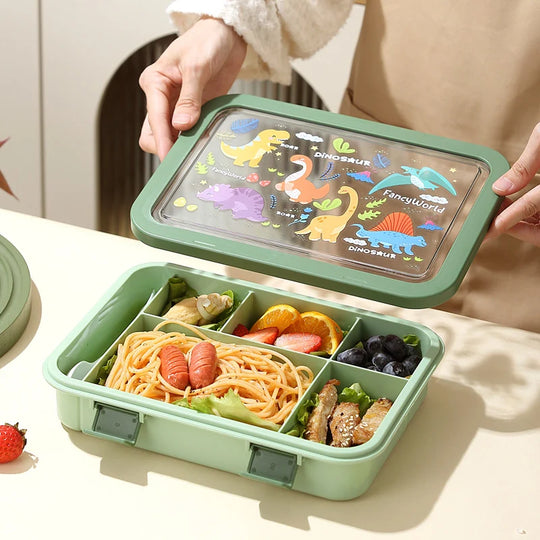 Boîte à lunch multi-compartiments thème licorne pour enfants et adultes 2