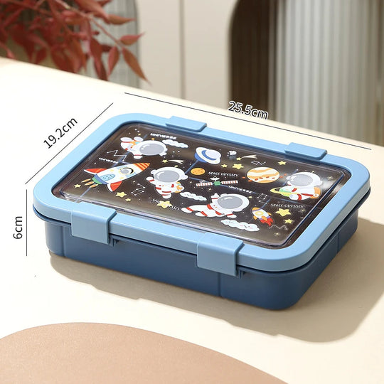 Boîte à lunch multi-compartiments thème licorne pour enfants et adultes 5
