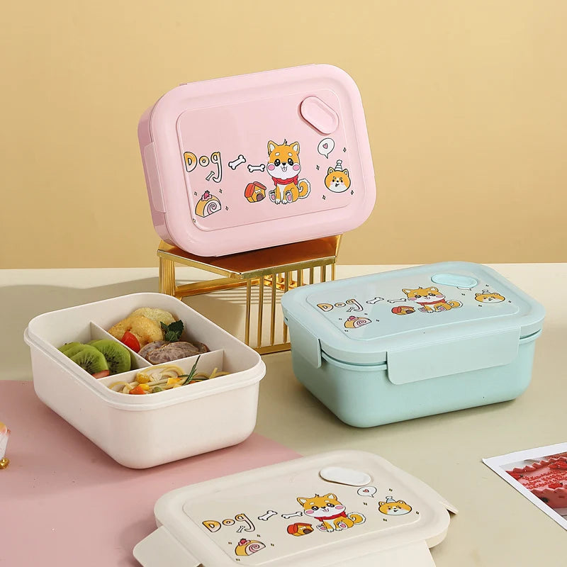 Boîte à lunch multifonction avec compartiments ludiques pour enfants et adultes 2