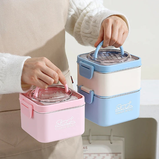 Boîte à lunch portable multi-compartiments pratique 2