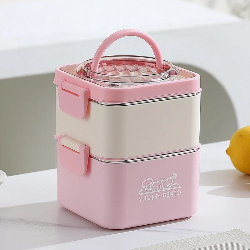 Boîte à lunch portable multi-compartiments pratique 8