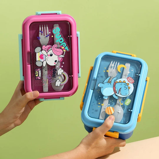 Boîte à lunch pour enfants avec compartiments séparés et design ludique 2