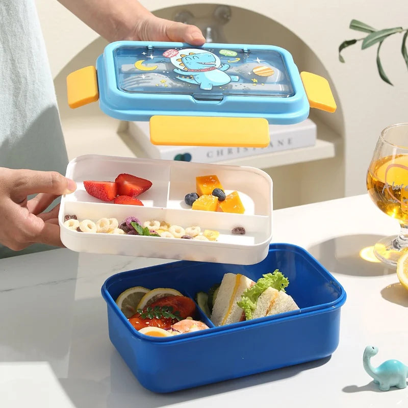 Boîte à lunch pour enfants avec compartiments séparés et design ludique 3