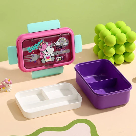 Boîte à lunch pour enfants avec compartiments séparés et design ludique 7