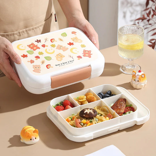Boîte à lunch unisexe à thème dessin animé ludique 3
