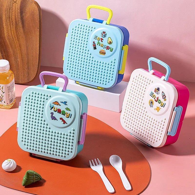 Boîte à repas Bento multi-compartiments pratique pour femmes et hommes 0