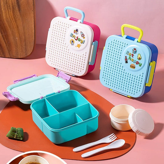 Boîte à repas Bento multi-compartiments pratique pour femmes et hommes 2
