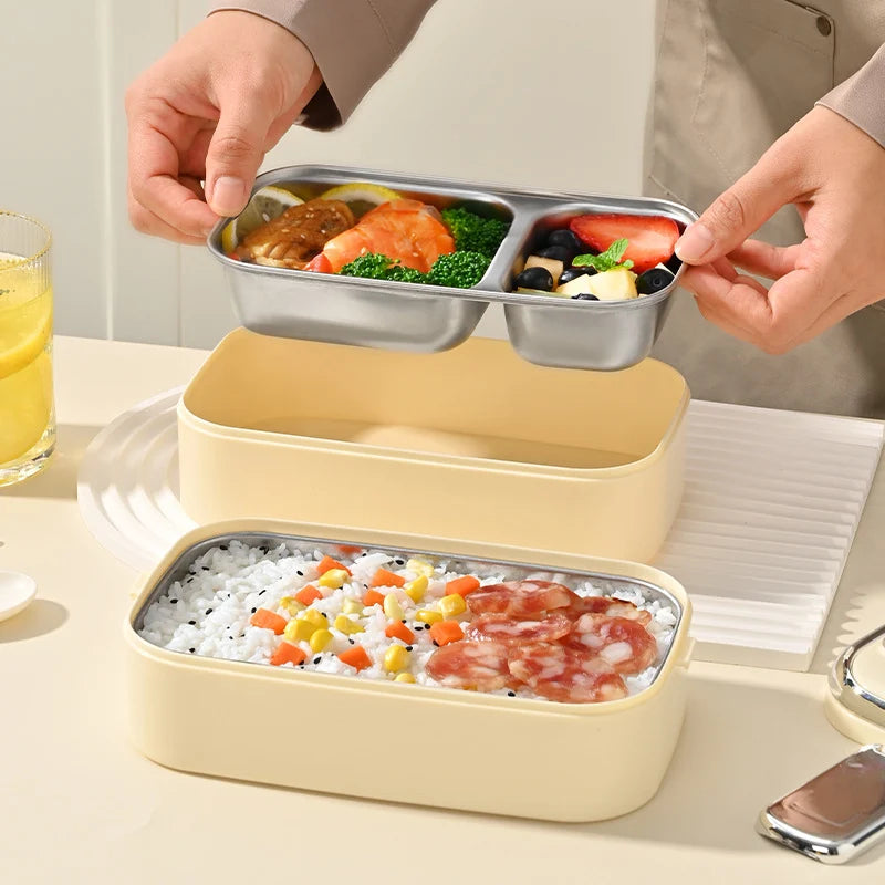 Boîte alimentaire isotherme double couche pour repas nomades 4