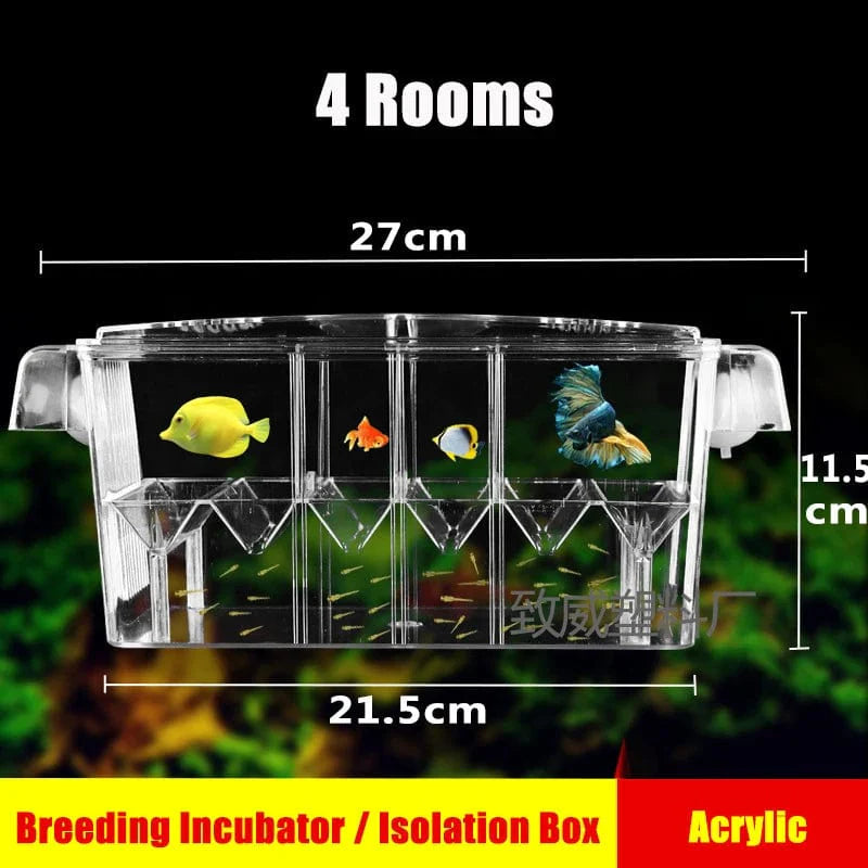 Boîte d'écloserie d'aquarium Double Couche avec Compartiments 1
