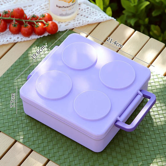 Boîte de Conservation Alimentaire Multifonctionnelle à Compartiments Empilables 8