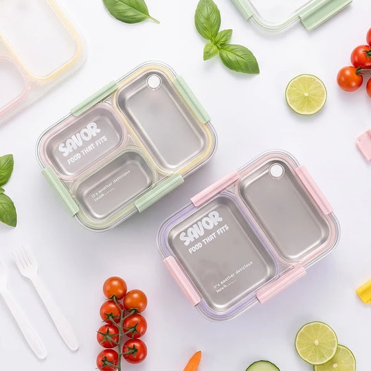 Boîte de Conservation Alimentaire à Double Compartiment Pratique 2