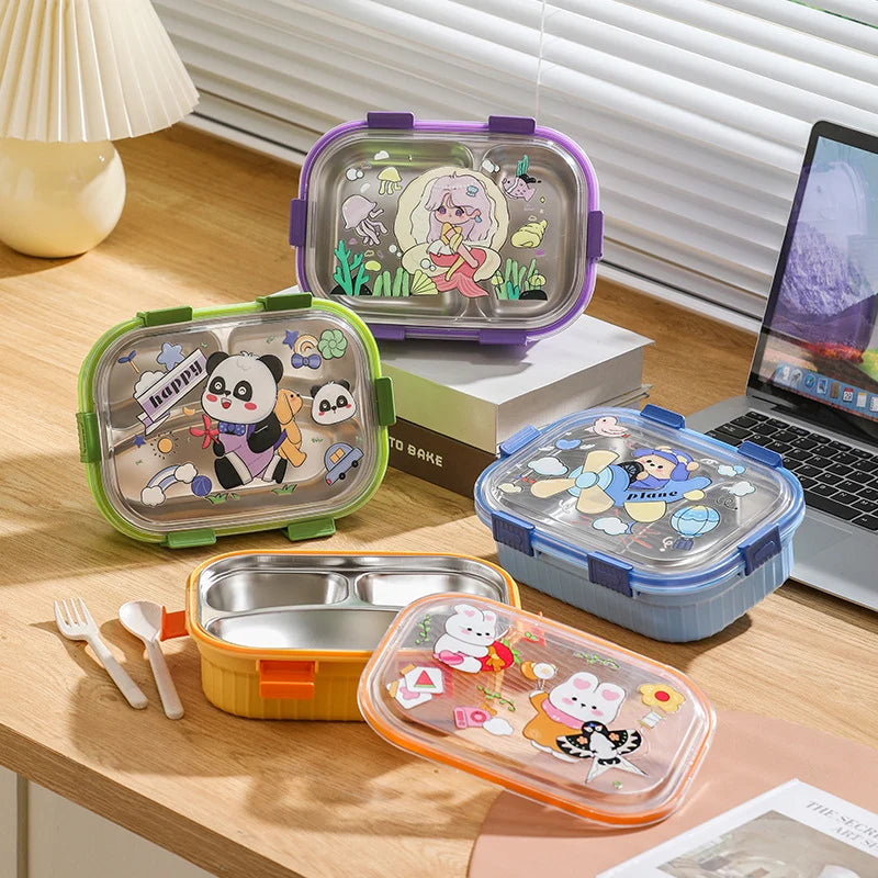 Boîte de Rangement Multi-Compartiments Colorée Pour Collations Amusantes 1
