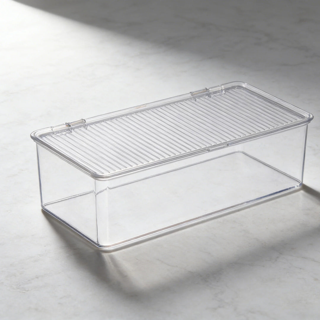 Boîte de Rangement Transparente avec Fermeture à Rabat Pratique 2