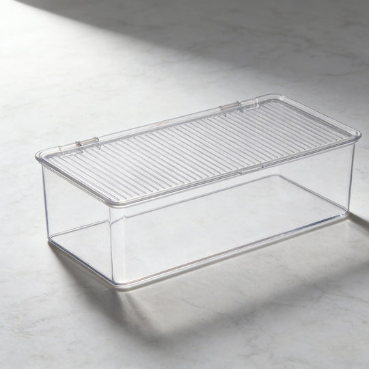 Boîte de Rangement Transparente avec Fermeture à Rabat Pratique 2