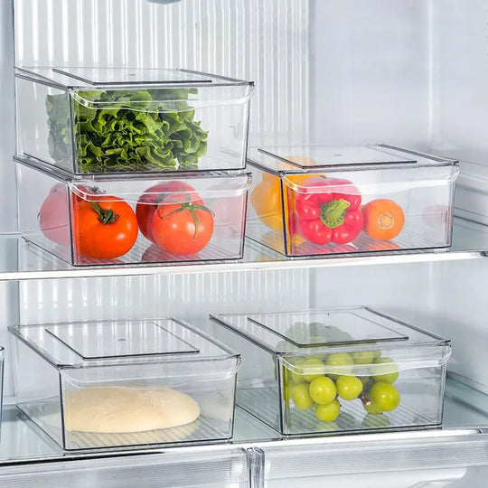Boîte de fermentation pour pâte avec couvercle hermétique et fond rainuré 3