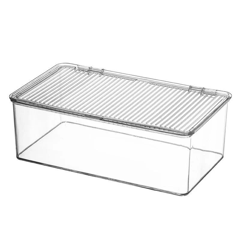 Boîte de rangement empilable avec couvercle à clip pour usage polyvalent 3