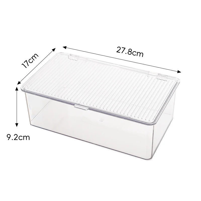 Boîte de rangement empilable avec couvercle à clip pour usage polyvalent 4