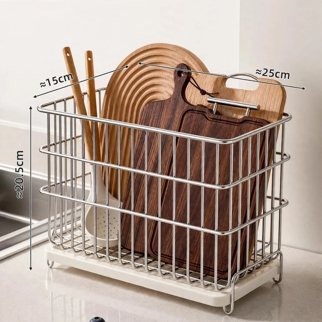 Boîte de rangement en acier inoxydable pour cuisine moderne 0