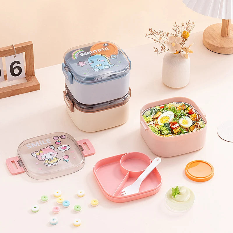 Boîte de rangement multifonctionnelle ludique pour collations 2