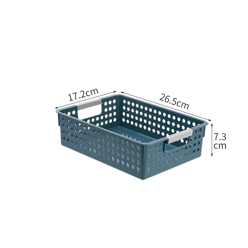 Boîte de rangement plate avec parois perforées et poignées ergonomiques 11