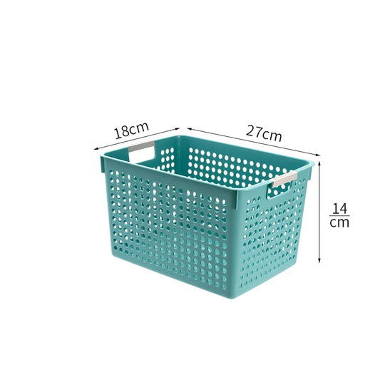 Boîte de rangement plate avec parois perforées et poignées ergonomiques 13
