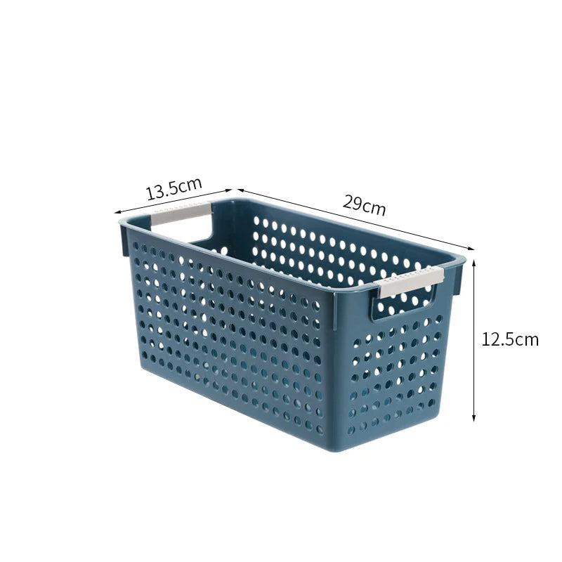 Boîte de rangement plate avec parois perforées et poignées ergonomiques 15