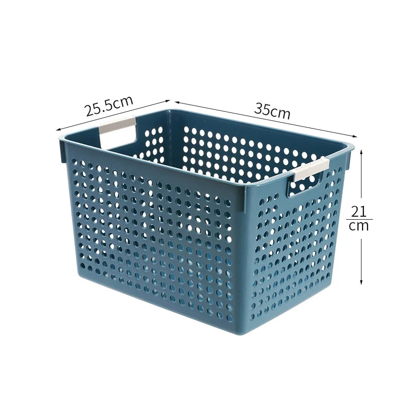 Boîte de rangement plate avec parois perforées et poignées ergonomiques 17