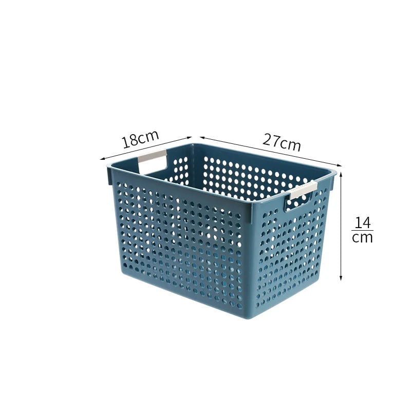 Boîte de rangement plate avec parois perforées et poignées ergonomiques 23