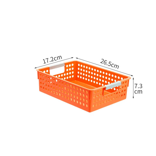 Boîte de rangement plate avec parois perforées et poignées ergonomiques 24