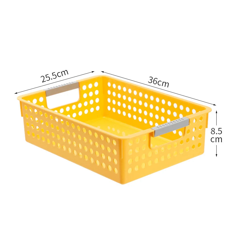 Boîte de rangement plate avec parois perforées et poignées ergonomiques 25