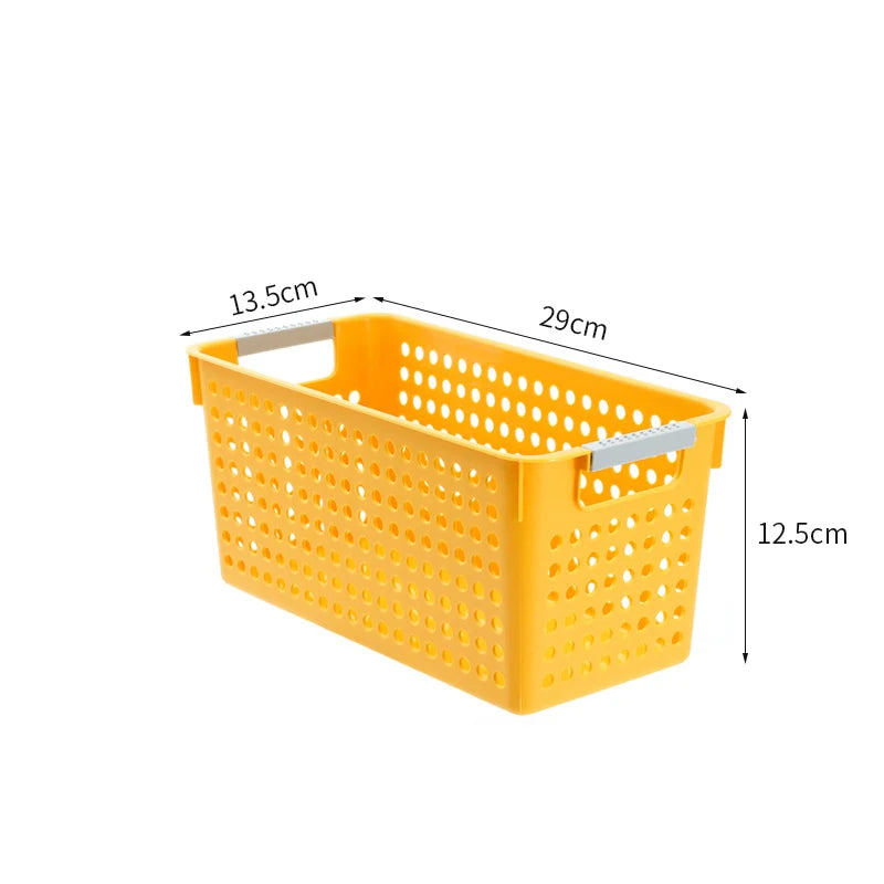 Boîte de rangement plate avec parois perforées et poignées ergonomiques 28