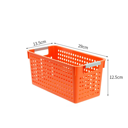 Boîte de rangement plate avec parois perforées et poignées ergonomiques 30