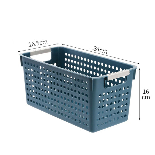 Boîte de rangement plate avec parois perforées et poignées ergonomiques 33