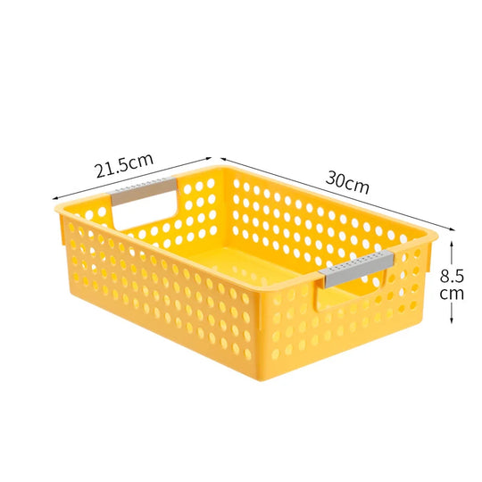 Boîte de rangement plate avec parois perforées et poignées ergonomiques 5