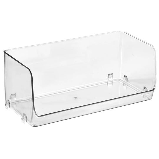 Boîte de rangement transparente à ouverture frontale pour organisation pratique 6
