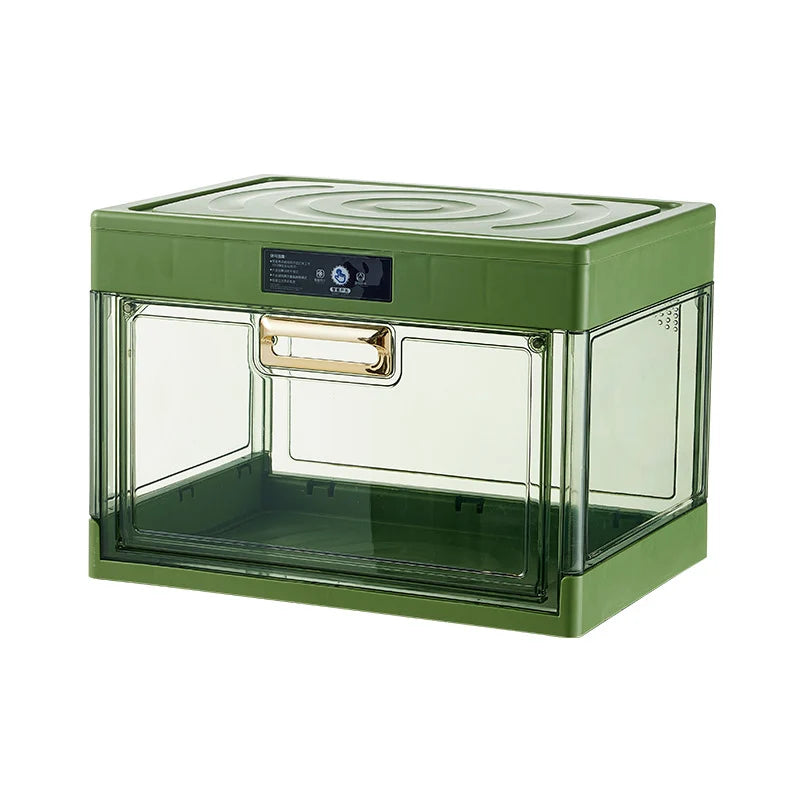 Boîte de rangement transparente à rabat frontal pour chaussures et petits objets 6