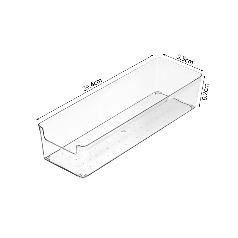 Boîte de rangement transparente compacte avec ouverture frontale pour cuisine et placard 5