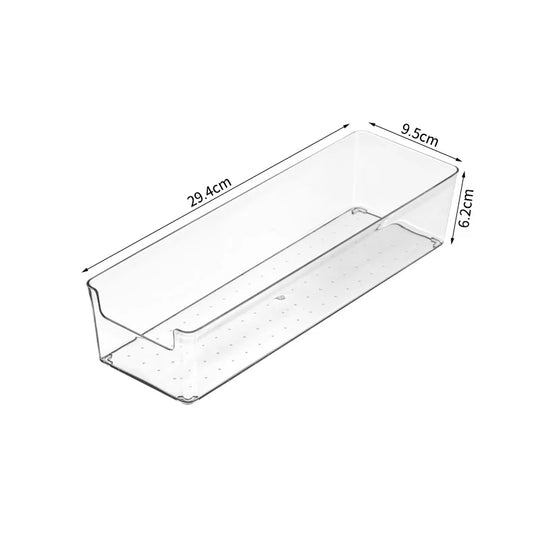 Boîte de rangement transparente compacte avec ouverture frontale pour cuisine et placard 5