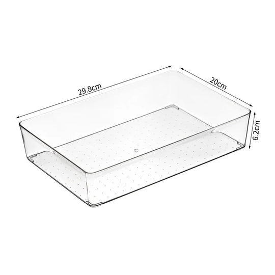 Boîte de rangement transparente compacte avec ouverture frontale pour cuisine et placard 6