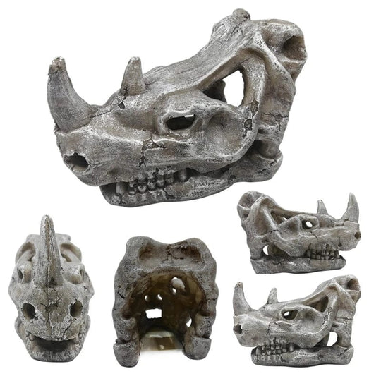 Bol à Poisson Décoratif Crâne d'Animal pour Décoration Aquarium 2