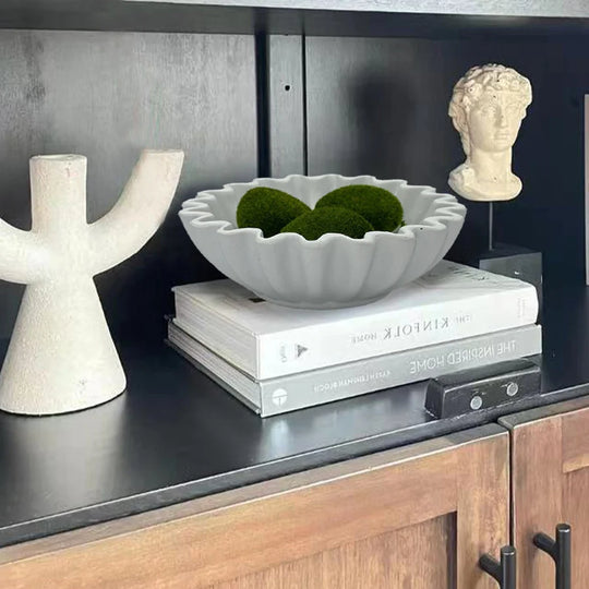 Bol de Service Décoratif Ondulé pour Table Moderne 3