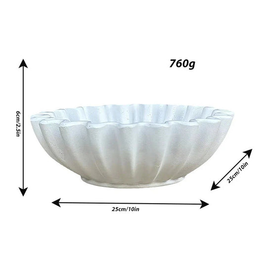 Bol de Service Décoratif Ondulé pour Table Moderne 5