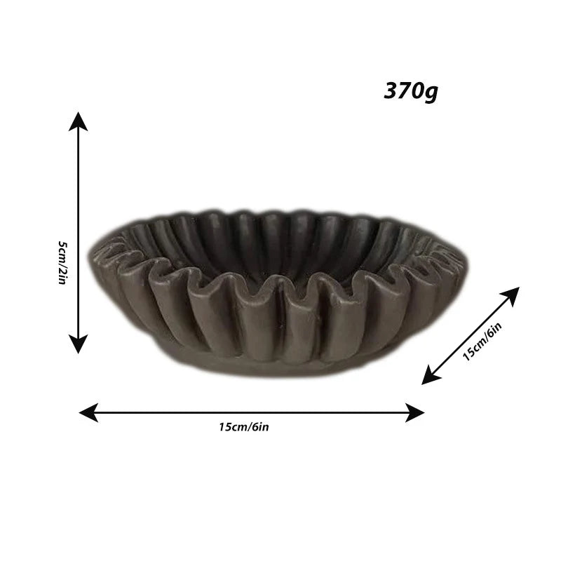 Bol de Service Décoratif Ondulé pour Table Moderne 6