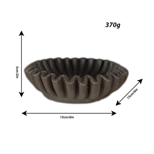 Bol de Service Décoratif Ondulé pour Table Moderne 6