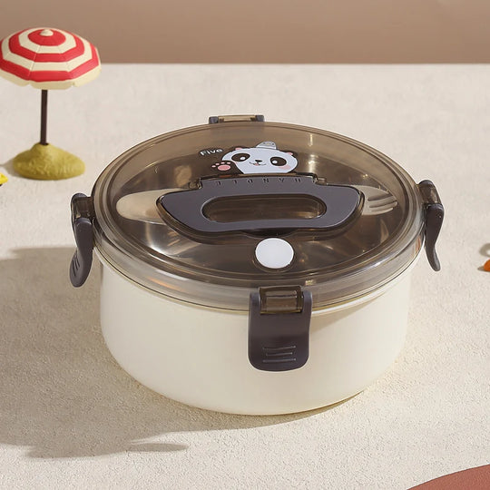Bol de conservation alimentaire ludique avec motif panda 0