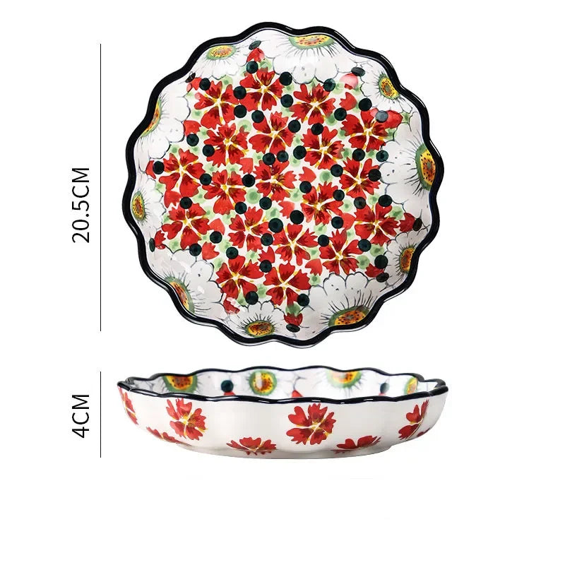 Bols d'été en céramique avec motif floral 11