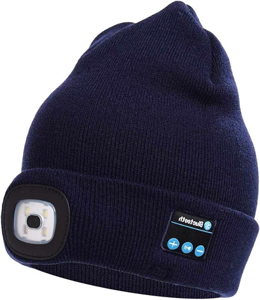 Bonnet Bluetooth Unisexe avec Écouteurs Sans Fil et Lumière Intégrée 3