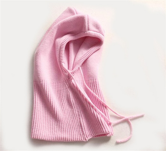 Bonnet d'Hiver Tricoté avec Capuche 5